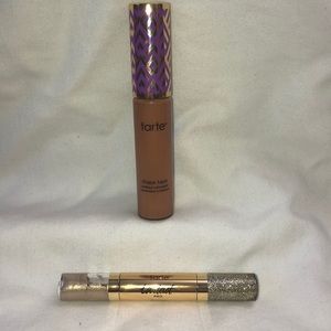 Tarte shape tape concealer with glitter liner!